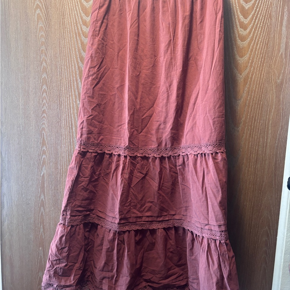 Wild Fable Rust Maxi Skirt